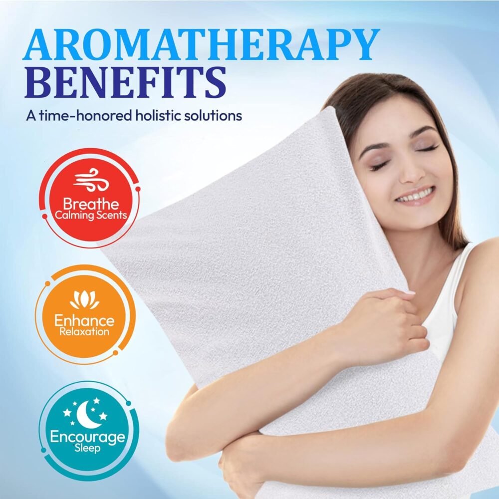 Eutony Waterproof 4 Pack Terry Towel Zipped Pillow Protectors 50x75cm - Image 4